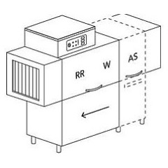 МАШИНА ПОСУДОМОЕЧНАЯ DIHR RX 104 SX+XP+DR64