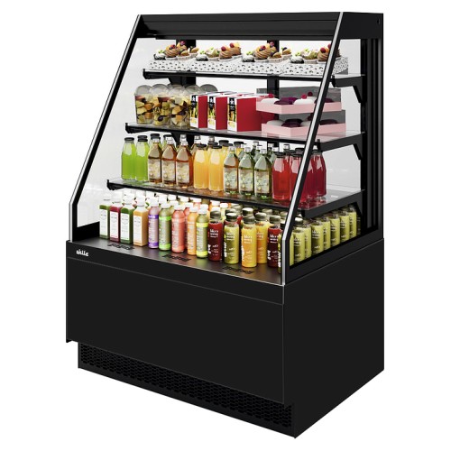 Витрина кондитерская Chilz VETE II KUB OFT 130 черный муар, металлик