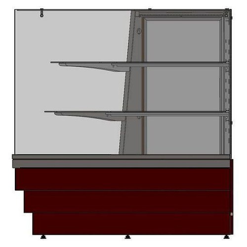 Модуль правый витрины кондитерской угловой Refettorio Crystal RKCU21A R с 2 полками