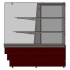 Модуль правый витрины кондитерской угловой Refettorio Crystal RKCU21A R с 2 полками