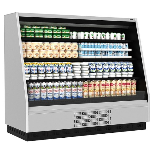 Горка холодильная Carboma F 16-08 VM 1,9-2 версия 2.0 0030 (бок металл с зеркалом) 9006-9005