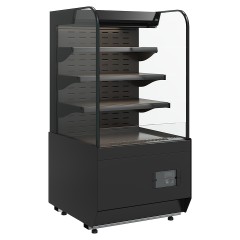 Витрина кондитерская Carboma Radius KR70 VM 0,6-2 Standard открытая, горка (Techno 9005)