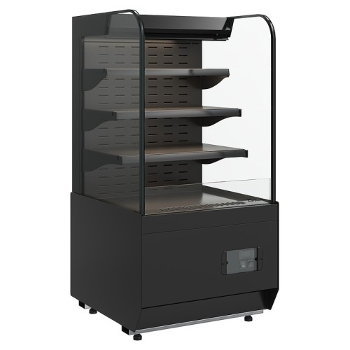 Витрина кондитерская Carboma Radius KR70 VM 0,6-2 Standard открытая, горка (Techno 9005)