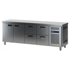 Стол холодильный ТММ СХСБ-2/2Д-4Я (2280x600x870)