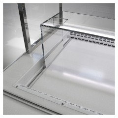 Напольная горизонтальная кондитерская витрина Finist Maria Mw-19-9 с выкладкой из дерева (лак)