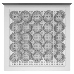 Стол спиллстоп BARMADE 700х700х900 мм с выдвижными полками