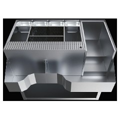 Модуль барный БАР-РУС БР-Б/99 Ледовая крепость (выдвижные ящики)