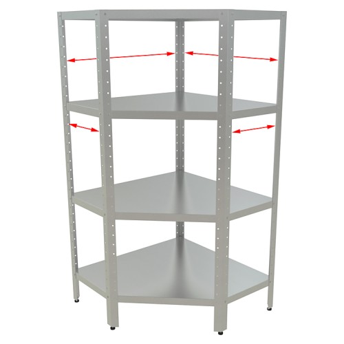 Стеллаж кухонный КОБОР СКУ-6/4-80/100 (высота 1800)