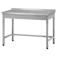 Стол производственный Mecon Profi Inox СПРп 800х600х860 мм, обвязка, с бортом