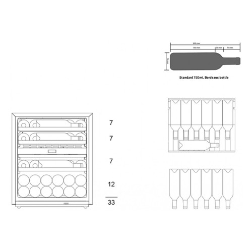 Шкаф винный Dunavox DVN-32.85DOP.TO