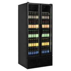 ШКАФ ХОЛОДИЛЬНЫЙ СО СТЕКЛОМ TEFCOLD FS890H BLACK