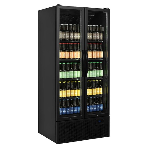 ШКАФ ХОЛОДИЛЬНЫЙ СО СТЕКЛОМ TEFCOLD FS890H BLACK