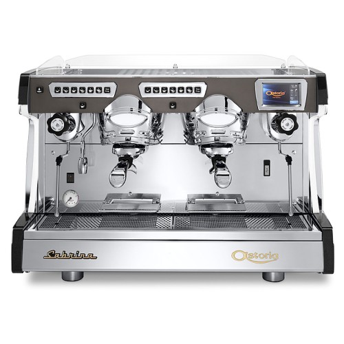 Кофемашина Astoria (C.M.A.) Sabrina SAE/2 высокие группы, дисплей, коричневая