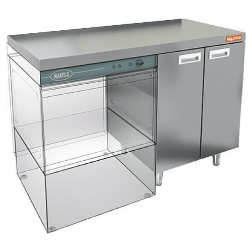 Стол под посудомоечную машину HICOLD НБМСЗКП-12/7Л c левым крылом