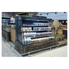 Горка холодильная ENTECO MASTER НЕМИГА П CUBE1 Н 375 ВС-1,58-7,5-1-5Х (встроенный агрегат)