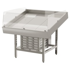 Витрина холодильная Lida Fish V2 (1200х1200х950 мм) угловая внешняя