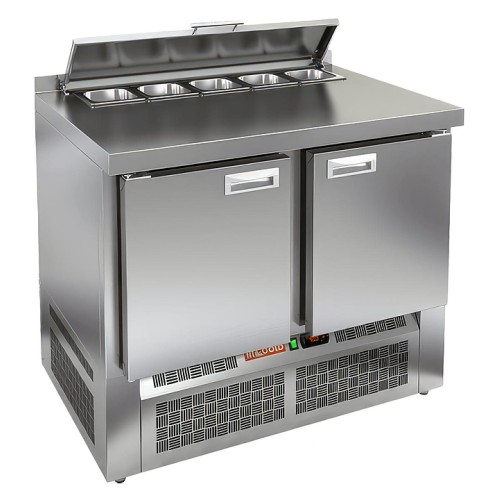 Стол для салатов HICOLD SLE2-11GN (1/6) с крышкой