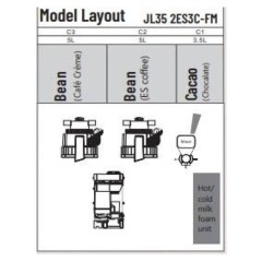 Кофемашина Jetinno JL35-2ES3C-FM (живое молоко)