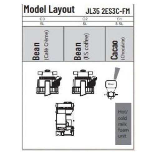 Кофемашина Jetinno JL35-2ES3C-FM (живое молоко)