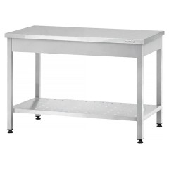 Стол производственный Mecon Profi Inox СПРп 1500х600х860 мм, перфорированная полка