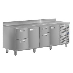 Стол холодильный KAYMAN КСХ-2141/70 (2 двери, 4 ящика)