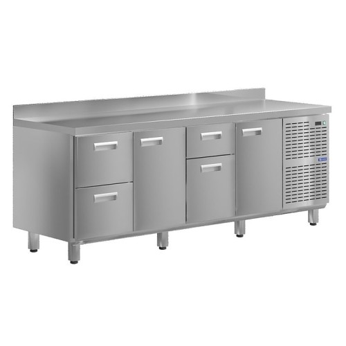 Стол холодильный KAYMAN КСХ-2141/70 (2 двери, 4 ящика)