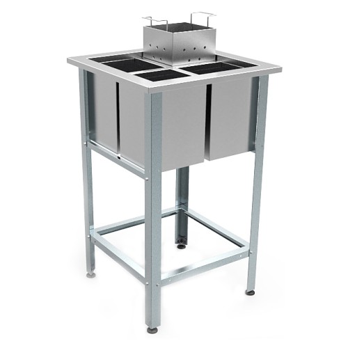 Ванна моечная для яиц КОБОР ВМЯ/1-63/63/430