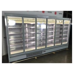 Горка холодильная KIFATO ПРАГА 2500 (встроенный агрегат, распашные двери, зеркальные боковины)