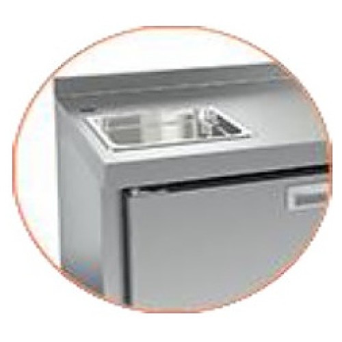 Стол холодильный HICOLD GN 1122/TN 1G с мойкой