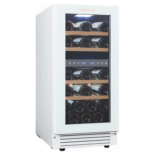 Винный шкаф Cellar Private CP027-2TWH белая дверь со скрытой рукояткой