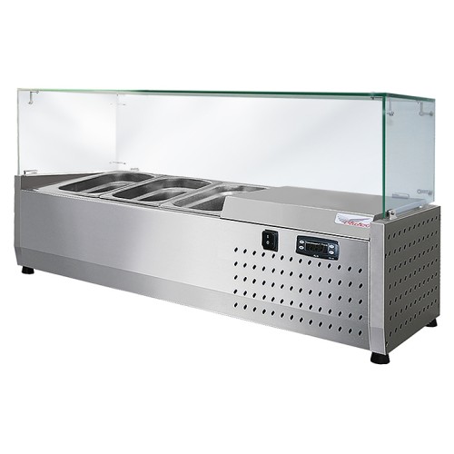 Витрина холодильная Finist ToppingBox НХВсп-3 с прямоугольным стеклом