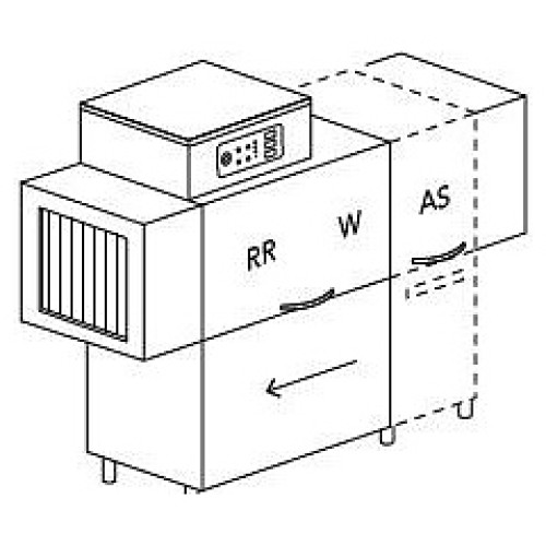 МАШИНА ПОСУДОМОЕЧНАЯ DIHR RX 104 DX+XP+DR64