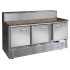 Стол холодильный для пиццы Finist СХСнпцг-700-3(1/3) (нижний холодильный агрегат) с гранитной столешницей