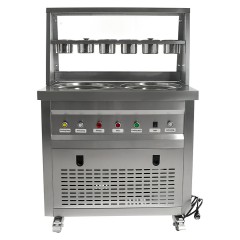 Фризер для жареного мороженого Foodatlas KCB-2Y (контейнеры, световой короб)