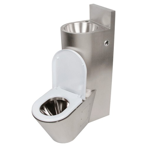 Унитаз антивандальный Oceanus 1-004.1(R) (нерж. сталь) правый