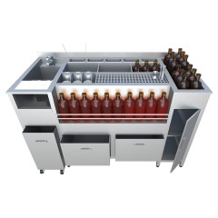 Станция коктейльная BARMADE 2020 (1500х700х900 мм) с ящиками