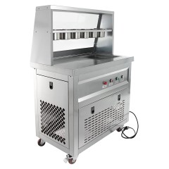 Фризер для жареного мороженого Foodatlas KCB-1F (контейнеры, стол для топпингов)