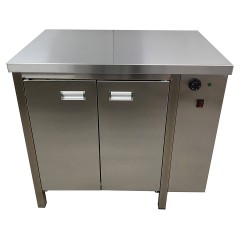 Стол тепловой ЦМИ Профи СТТпДРС-100/60 (распашные двери, сквозной, без борта)