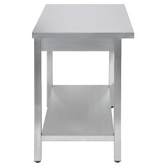 Стол производственный универсальный Luxstahl СПУ-15/4 со сплошной полкой (нерж. сталь)