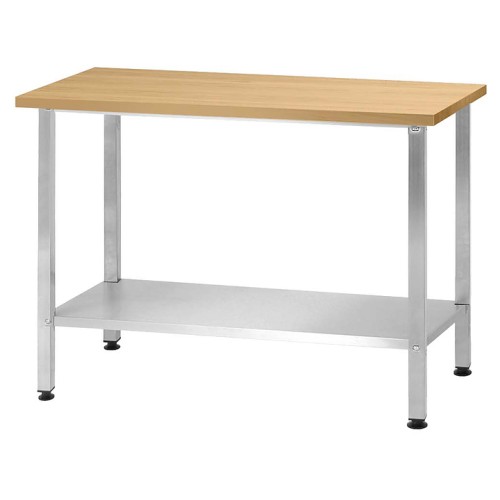 Стол кондитерский Mecon Norma Inox СПРн 1200х800х860 мм, сплошная полка, ножка профильная