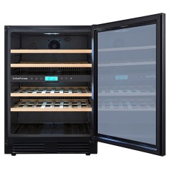 Винный шкаф Cellar Private CP043-2TBH черная дверь со скрытой рукояткой