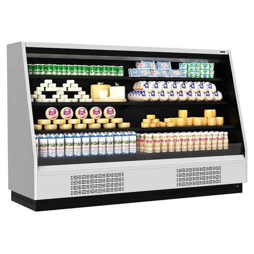 Горка холодильная Carboma F 16-08 VM 2,5-2 версия 2.0 0300 (бок металл) 9006-9005