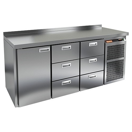 Стол холодильный HICOLD BN 133 BR2 TN с бортом