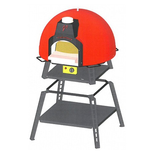 Печь для пиццы дровяная Valoriani Baby 75 Red (красная) Wood (с аксессуарами)