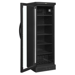 ШКАФ ХОЛОДИЛЬНЫЙ СО СТЕКЛОМ TEFCOLD CEV425 BLACK L/H