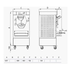 Батч-фризер для мороженого STAF59 HSX400 W