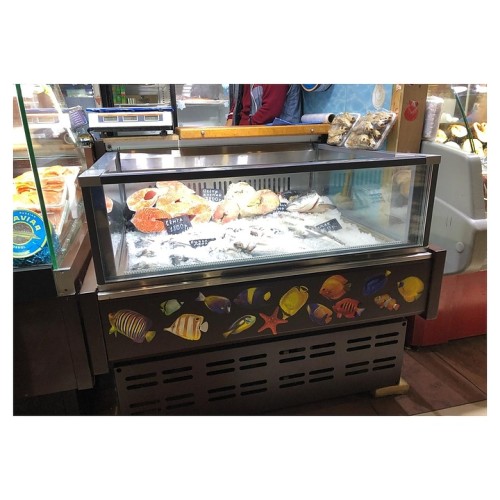 Витрина холодильная Lida Kub-1 Fish (1200х1200х1200 мм)