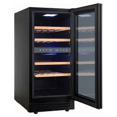 Винный шкаф Cellar Private CP027-2TBH черная дверь со скрытой рукояткой