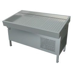 Прилавок холодильный "Рыба на льду" Марихолодмаш ПХС-1,55/1,1