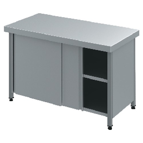 Стол производственный CRYSPI Chef СРЦ Ш К 10/6 4СП